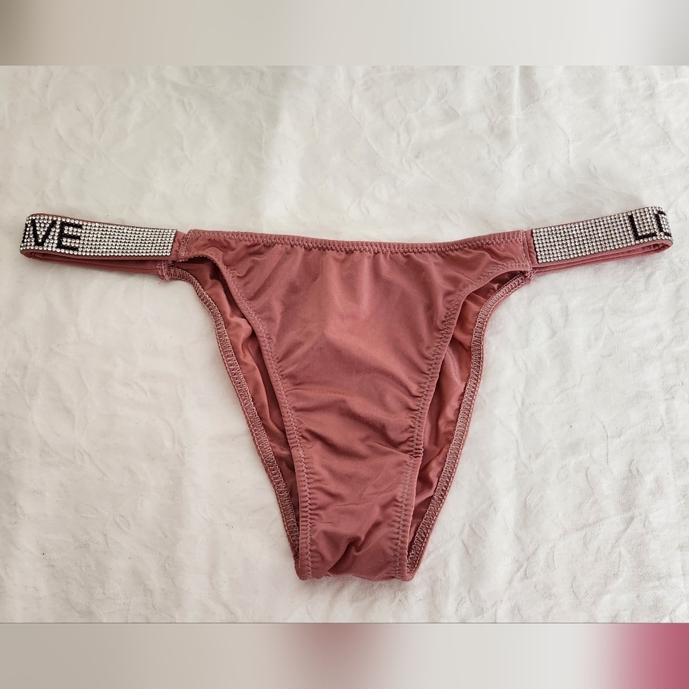 Pink Rhinestone Love Panties